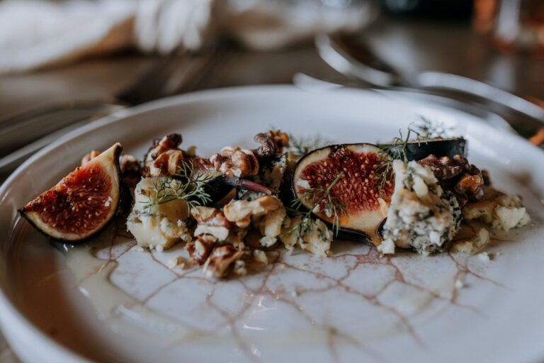 Elegant wedding food using Kitchen Garden produce from a Kent wedding venue